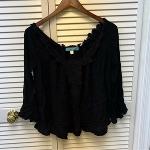 Black flowy shirt